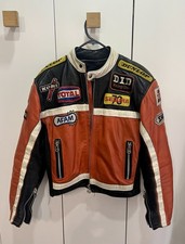 Blouson cuir SEGURA 70 collection grand Prix 500 cc taille 2