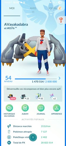 Compte pokemon avec - n.54, +