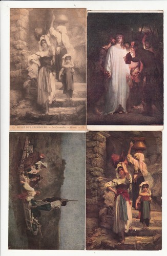 Lot old postcards museum - old,