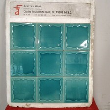 Carreaux Fourmaintraux Delassus Faience De Desvres 11cm Ancien modèle Année 1960