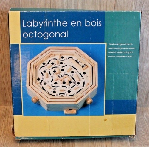 Labyrinthe octogonal bois - labyrinthe,