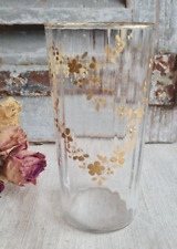 ANCIEN VERRE VASE A FACETTES