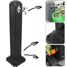 Anthracite Poteau de robinet de jardin colonne d'eau de citerne autonome point  