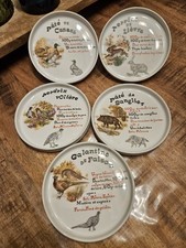 5 Assiettes  A Terrine Pâté