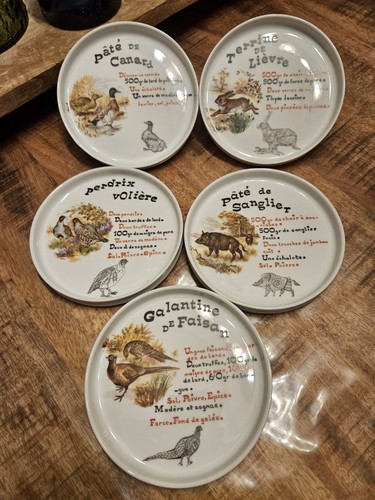 Assiettes terrine pâté - ,