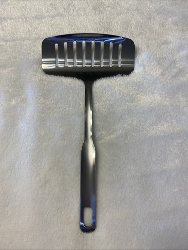 Spatula stainless wide slotted - stainless,
