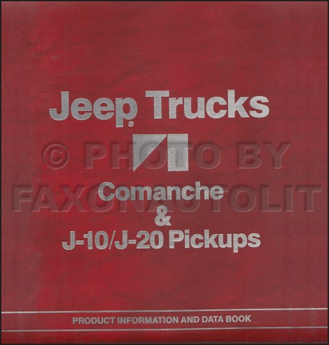 1986 jeep camion dealer album - 1986,