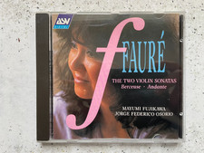 GABRIEL FAURE  Violin Sonatas  FUJIKAWA, OSORIO    CD  RARE