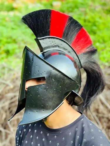 Casque armure spartiate avec - casque, d'armure
