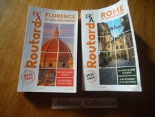 LOT 2 GUIDES ROUTARD  ** FLORENCE 2022 2023 * ROME 2023 2024 VOYAGE ITALIE GUIDE