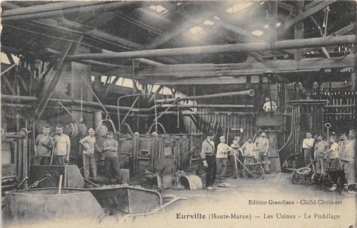 Cpa eurville les usines le - les,