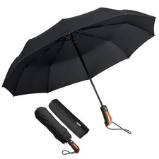 Parapluie Pliant Parapluie Homme Pliant Solide Compact Noir Parapluie Pliable...