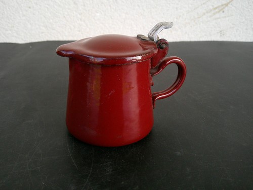 Pot lait ancien tole - ancien,