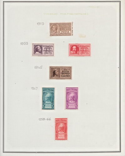 Ref 371 timbres - ref, italie