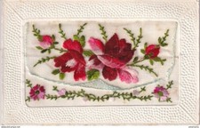 S23753 cpa Fantaisie - Carte Brodée