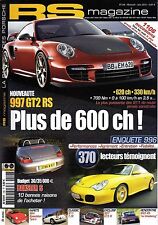 RS MAGAZINE 108 PORSCHE 997 GT2 RS 993 C4S X51 911 T/R 996 CARRERA 964 SPEEDSTER