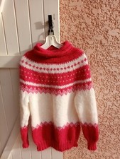 PULL MOHAIR JACQUARD NEUF FAIT