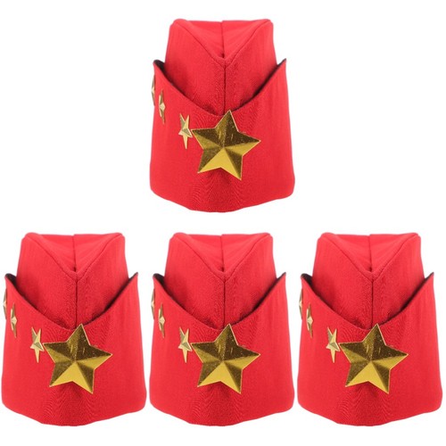 4pcs red russian sailor - red, boat