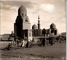 Egypte, mosquée au Caire, monument funéraire de Qaytbay Vintage print,  Tirage