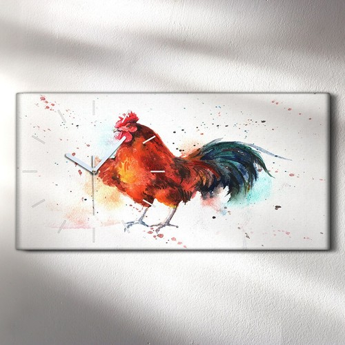 Horloge murale sur toile 60x30