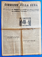 Courier La Soirée 30 March 1957 Nasser-Scia Persia-Teheran-Adenauer-Makarios
