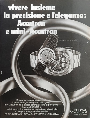 Bulova publicité montre - bulova,