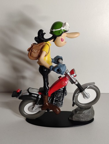 Figurine moto résine joe - figurine,