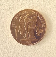 Piece Or 20 Francs Génie 1887