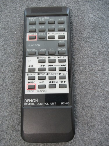 Denon 113 remote control - denon,