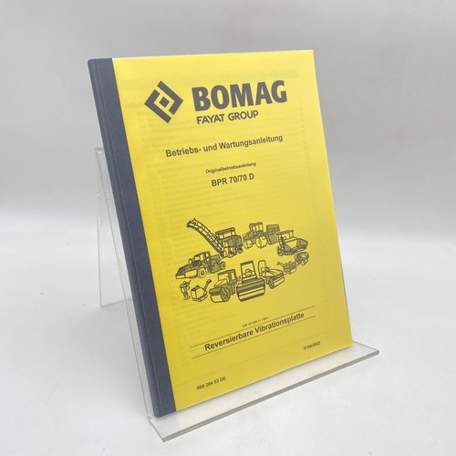 Bomag plaque vibrante - bomag,