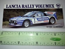 Autocollant pub  Lancia Rally Volumex beau format  (auto, rallye , course)