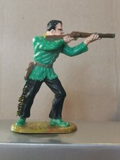 Elastolin Ougen Cowboy Tirant au Fusil Chemise Verte - Hausser Timpo