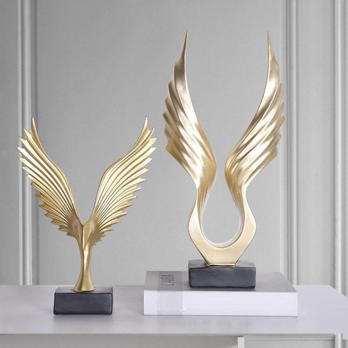 Golden home decor eagle wing - golden,