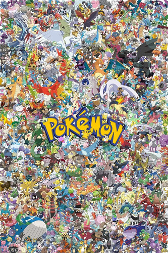 Pokemon affiche vintage movie - affiche,
