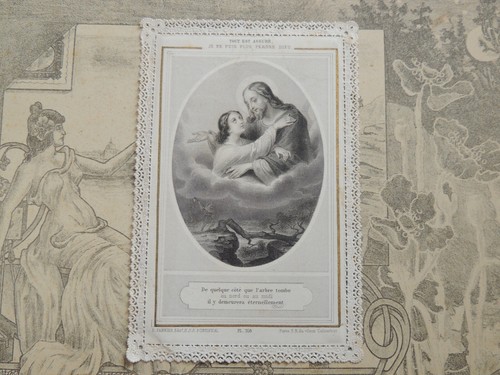 Ancienne image pieuse canivet - ancienne,