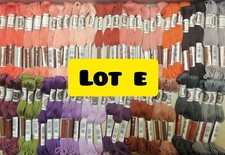 LOT DE 60 ECHEVETTES COTON RETORS A BRODER N°4 DMC  NEUVES 10 metres lot E