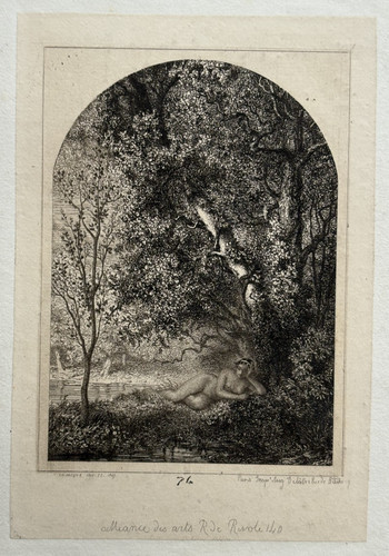 Ete gravure eau forte charles - eau,