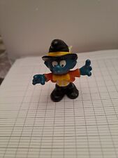 Figurine Schtroumpf Au Chapeau Noir  Schleich 1981 Peyo