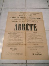Rare affiche ancienne - ancienne, 19ème