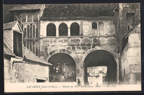 Cpa lavardin maison xvie - lavardin,,