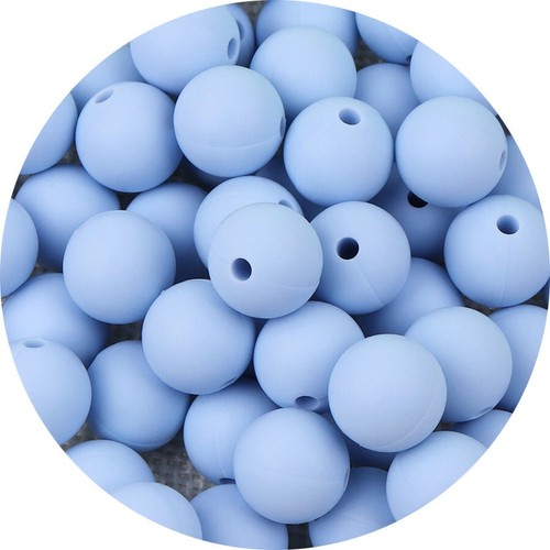 Perle silicone 9mm couleur - perle,