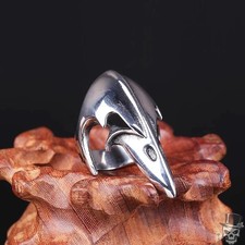 Bague crâne de corbeau