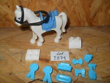 #2879# LEGO FRIENDS CHEVAL BLANC SELLE BLEU ACCESSOIRES