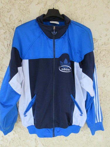 Veste adidas vintage bleu - veste,