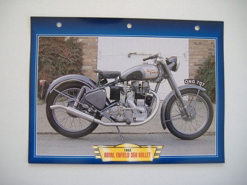 Fiche moto royal - fiche, enfield
