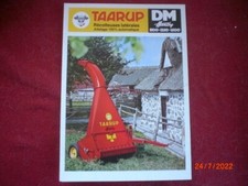 BROCHURE   PUBLICITAIRE   ENSILEUSES  TAARUP   DM  HANDY  1100 - 1350 - 1500
