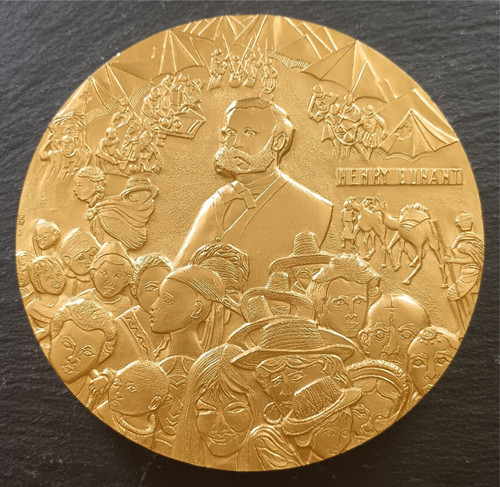 Rare médaille bronze - , doré