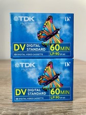 LOT 2 CASSETTES MINI DV TDK 60