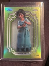 2024 TOPPS CHROME DISNEY!  JULIETA MADRIGAL!  GREEN REFRACTOR!  #/99!  SP!