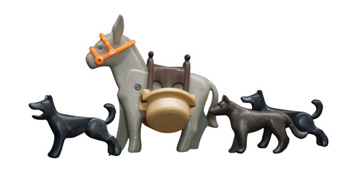 Playmobil âne avec selle - , et